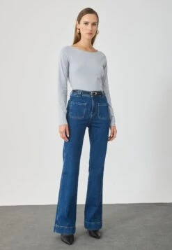 Anna Field 5 PACK - Long Sleeved Top - Navy Blazer/dusty Blue/catherdral Spire/quiet Gray/wispy Clouds