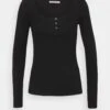 Anna Field Long Sleeved Top - Black