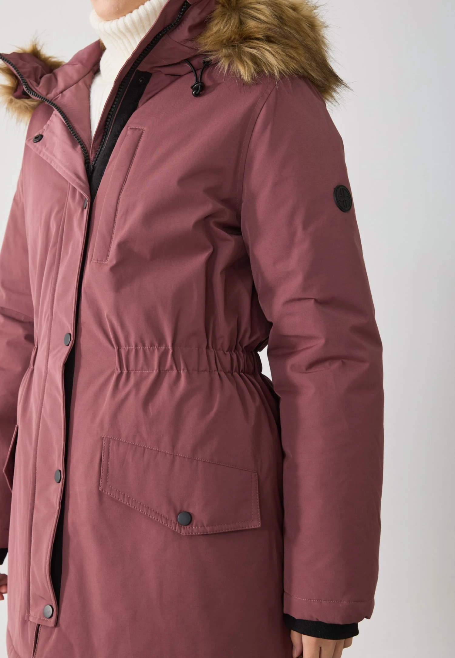 Anna Field Parka - Light Red 4 Anna Field Parka - Light Red - Image 4