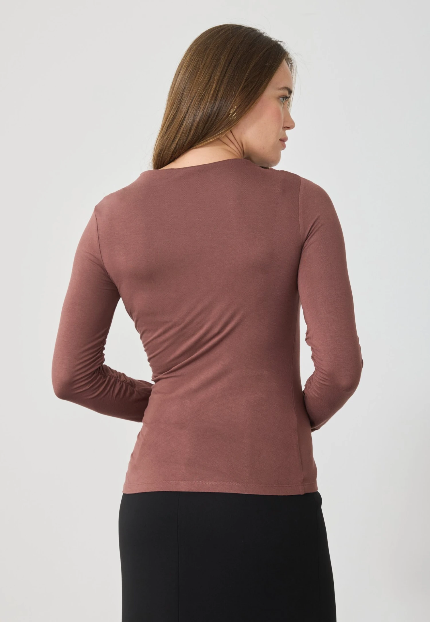 Anna Field Long Sleeved Top - Marron 3 Anna Field Long Sleeved Top - Marron - Image 3