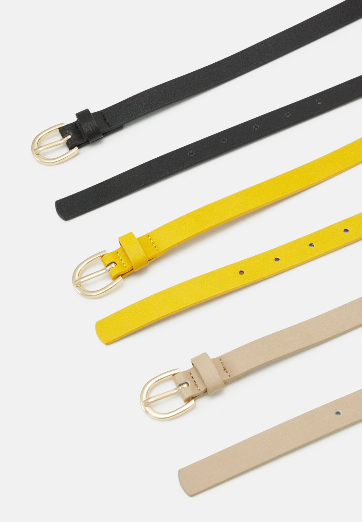 Anna Field 3 Pack - Belt - Black/Yellow/Taupe 2 Anna Field 3 Pack - Belt - Black/Yellow/Taupe - Image 2