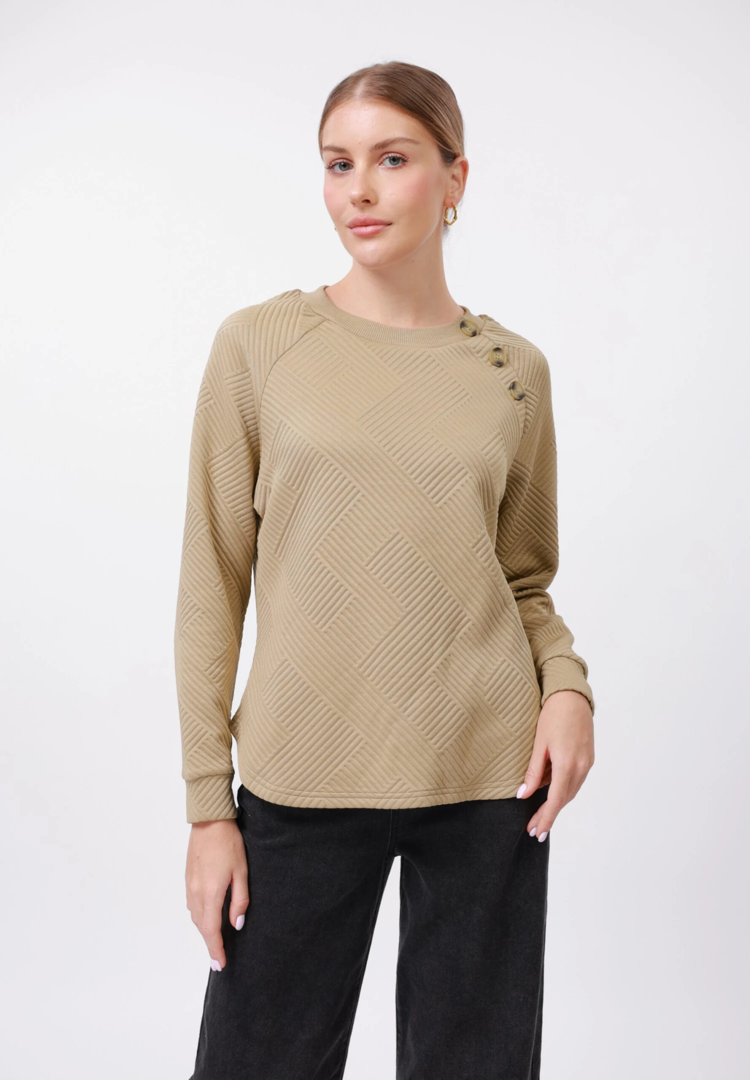 Anna Field Sweatshirt - Khaki 1 Anna Field Sweatshirt - Khaki