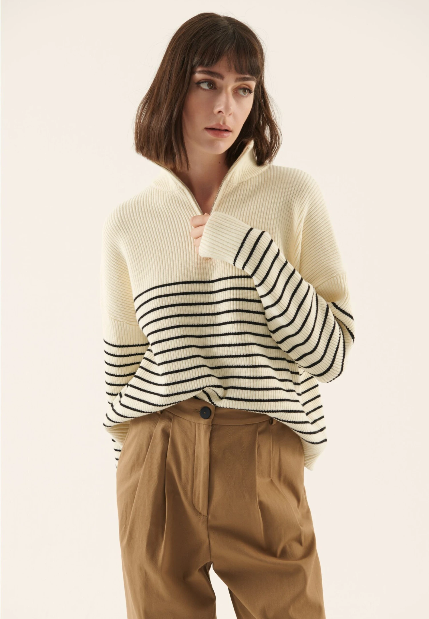 Anna Field Jumper - White/black 4 Anna Field Jumper - White/black - Image 4