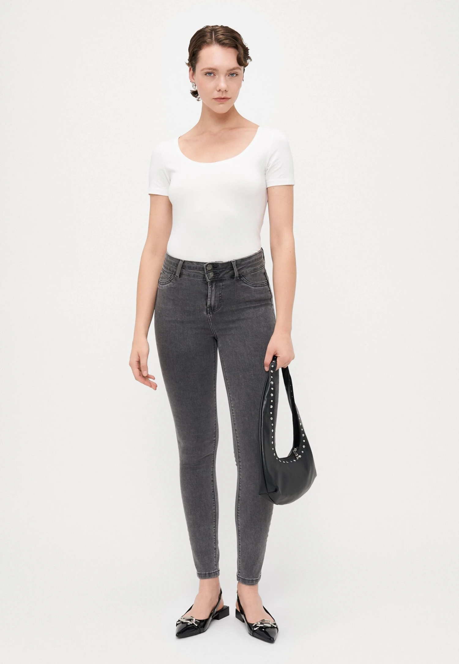 Jeans Skinny Fit - Grey Denim 2 Jeans Skinny Fit - Grey Denim - Image 2