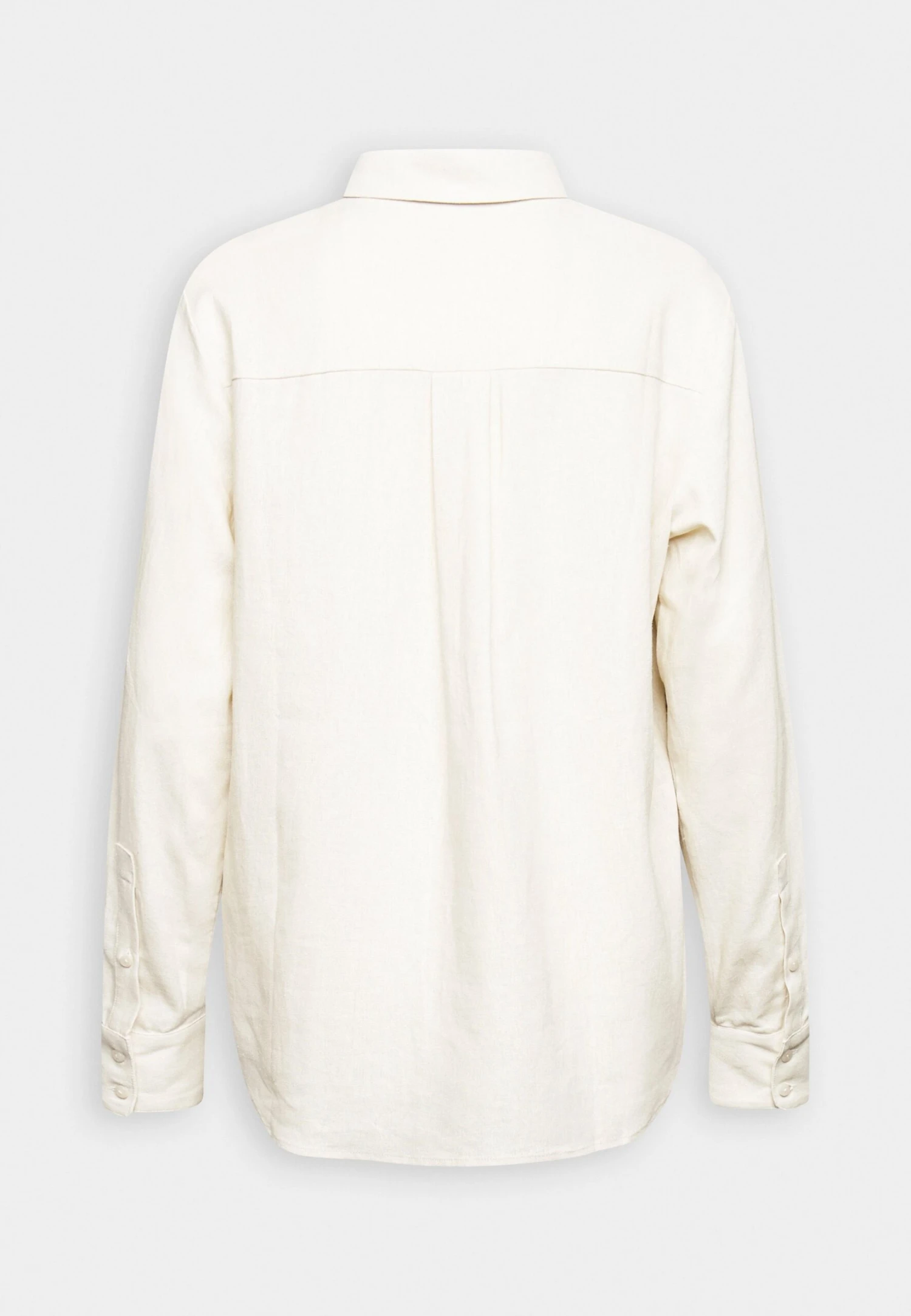 Anna Field Linen-Mix Button Down Blouse - Button-Down Blouse - Beige 6 Anna Field Linen-Mix Button Down Blouse - Button-Down Blouse - Beige - Image 6