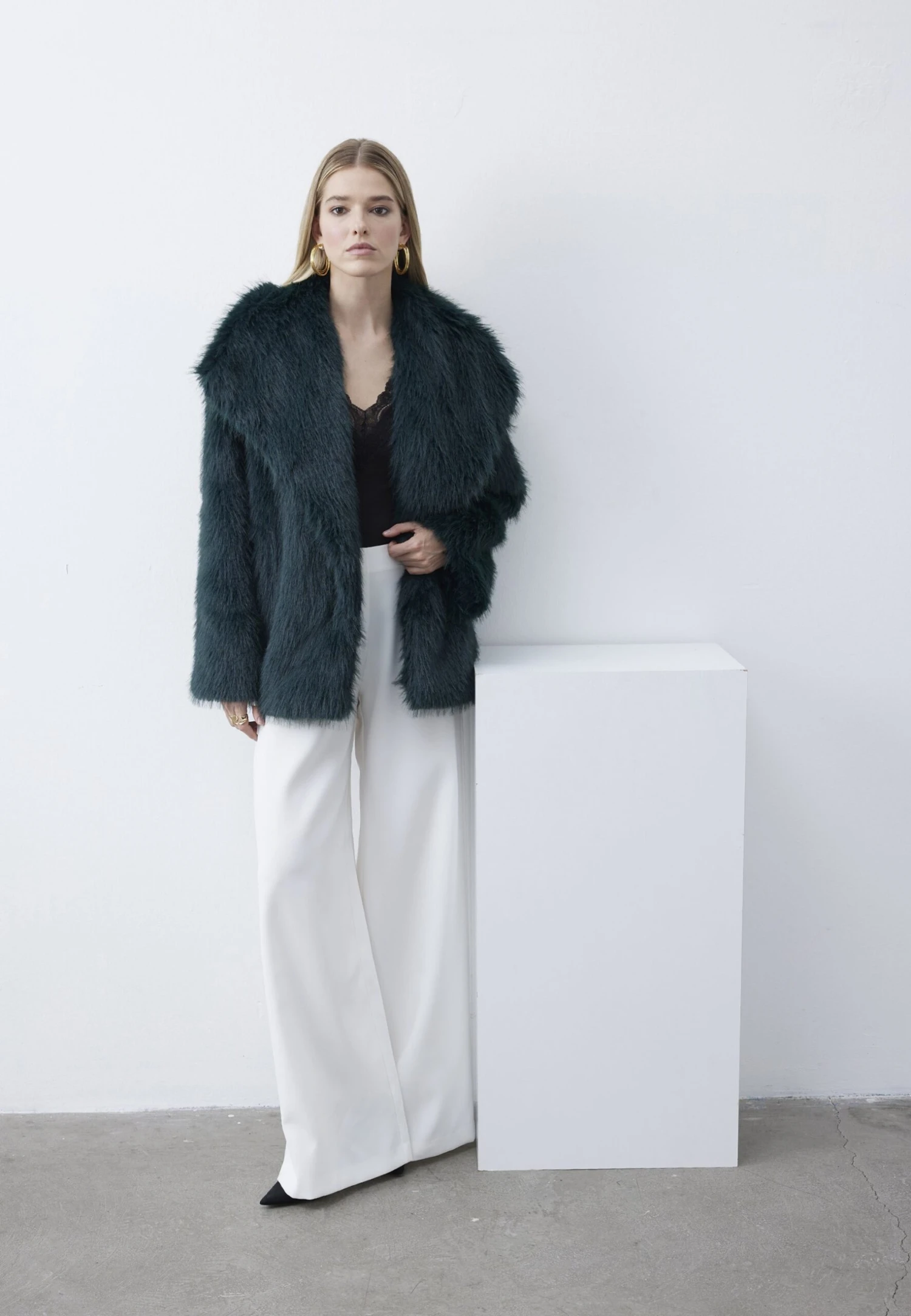 Anna Field Winter Coat - Dark Green 1 Anna Field Winter Coat - Dark Green