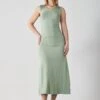 Anna Field Jersey Dress - Sage Green
