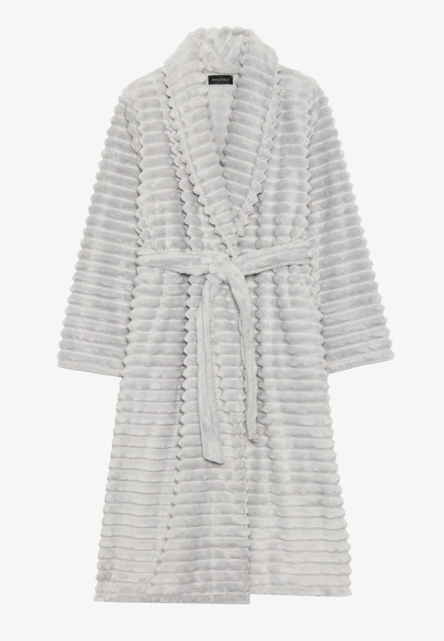 Anna Field Dressing Gown - Grey 4 Anna Field Dressing Gown - Grey - Image 4