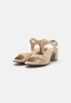 Leather- Sandals - Beige -Fashion 45c28694a4b54ccbaa162e29083019e5