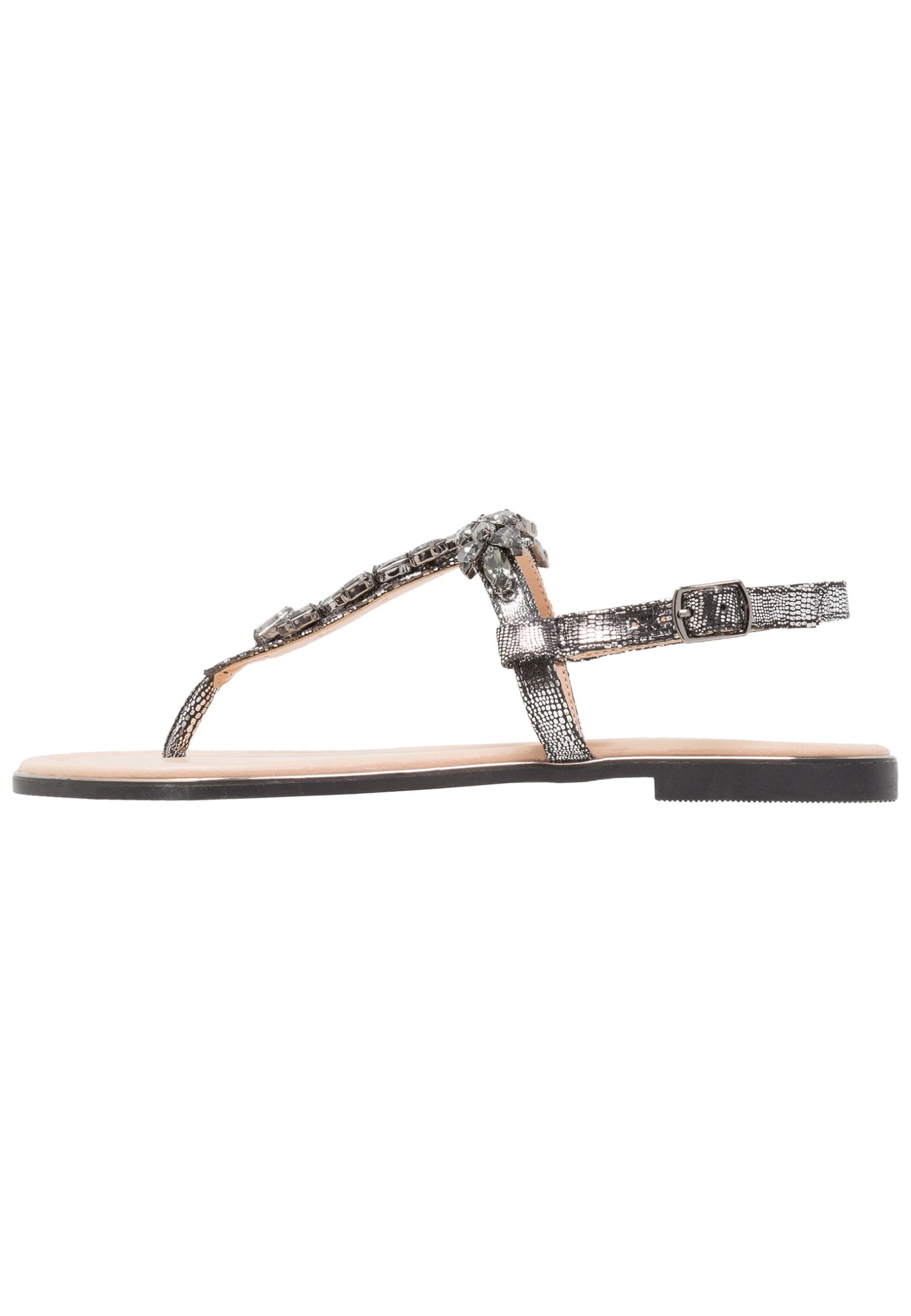 Anna Field T-Bar Sandals - Dark Gray 2 Anna Field T-Bar Sandals - Dark Gray - Image 2