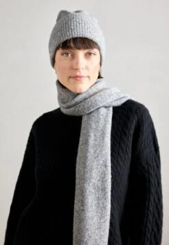 Anna Field SET - Beanie - Grey Melange