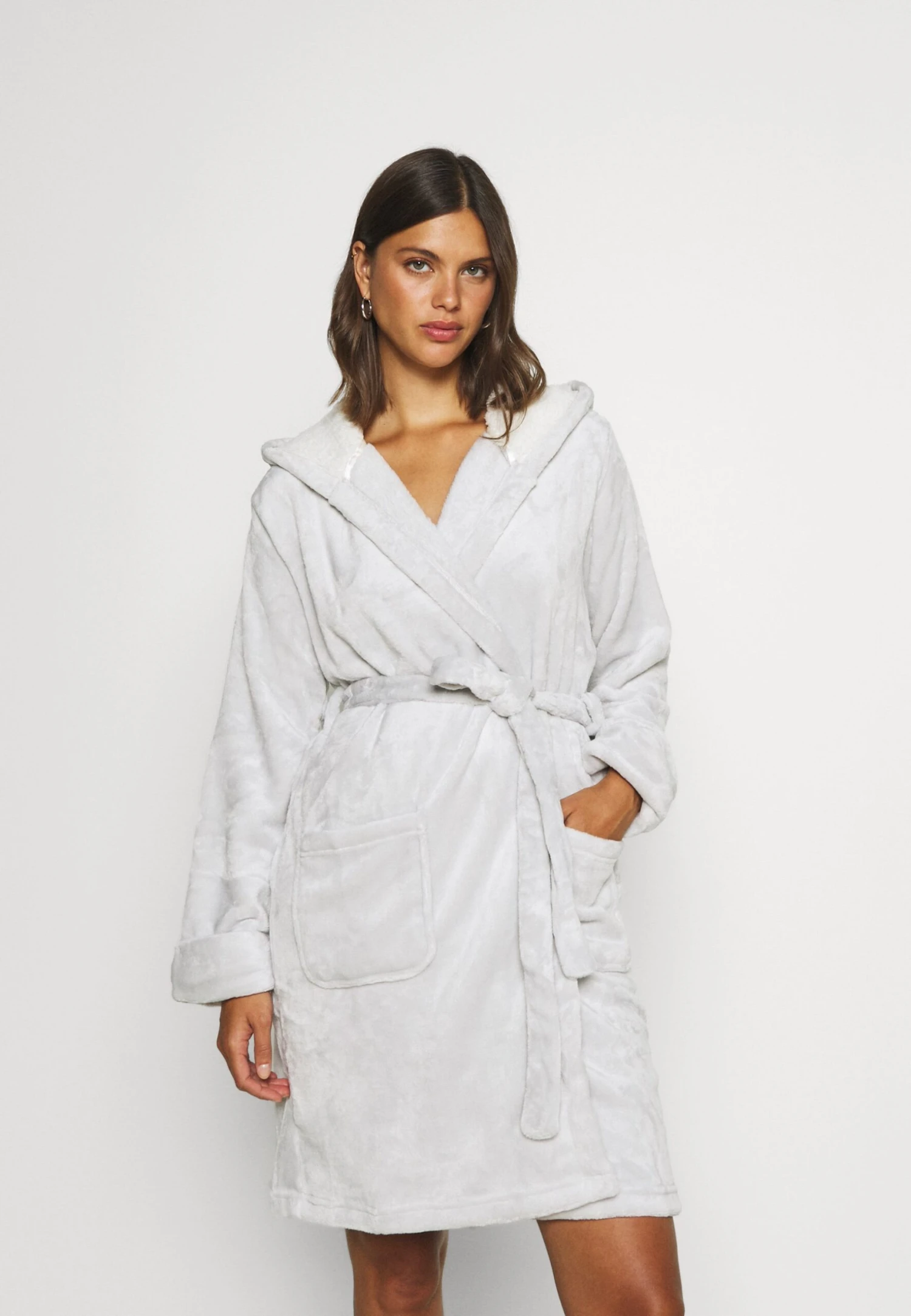 Anna Field Dressing Gown - Grey 1 Anna Field Dressing Gown - Grey