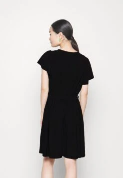 Frilled Cap Sleeves Flared Dress - Jersey Dress - Black 7 Frilled Cap Sleeves Flared Dress - Jersey Dress - Black -Fashion 4b96f6529d9b457490297914ae0f9da3