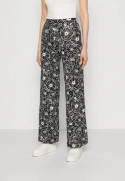 Anna Field Trousers - Black/White