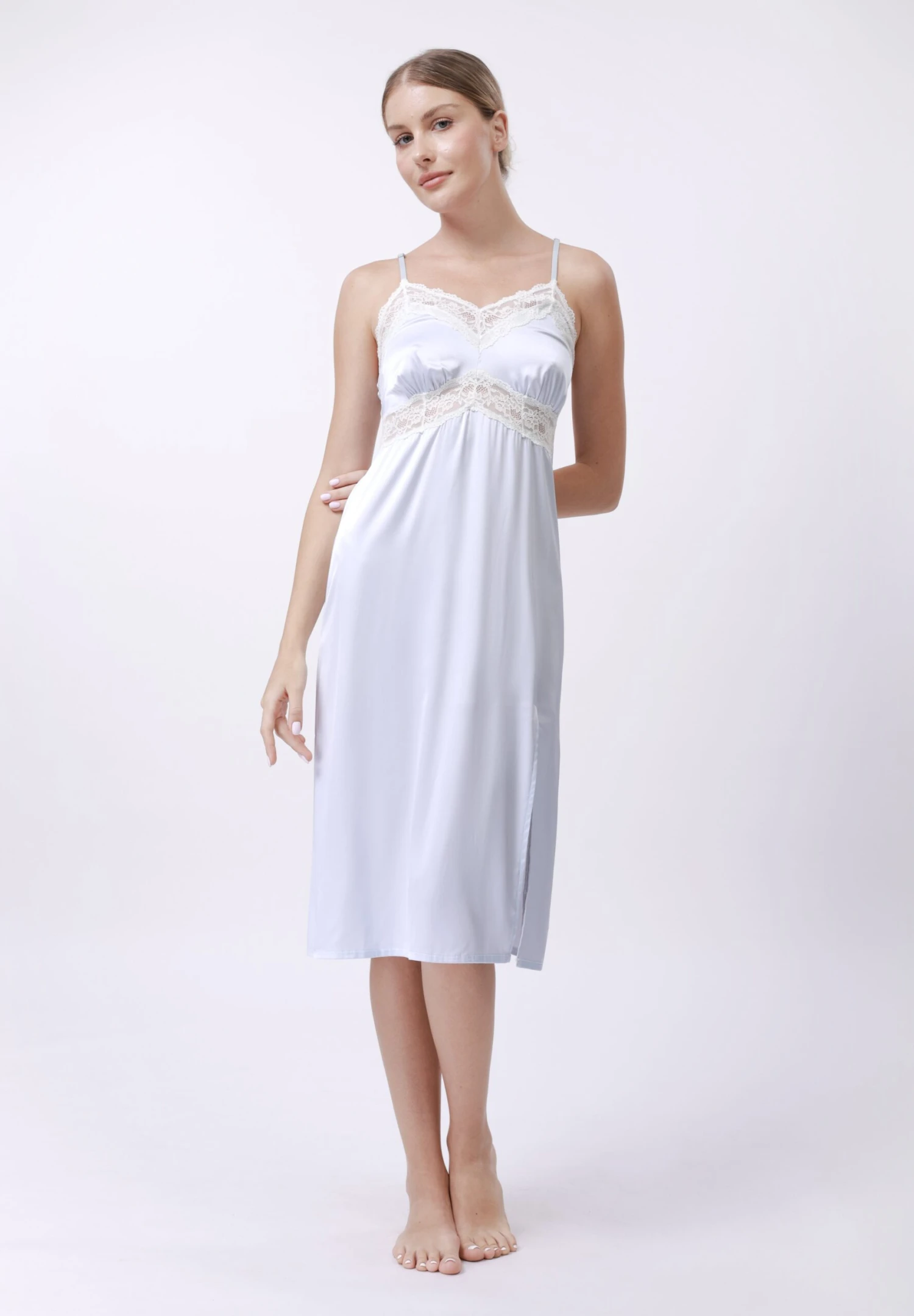 Anna Field Nightie - Light Blue 2 Anna Field Nightie - Light Blue - Image 2
