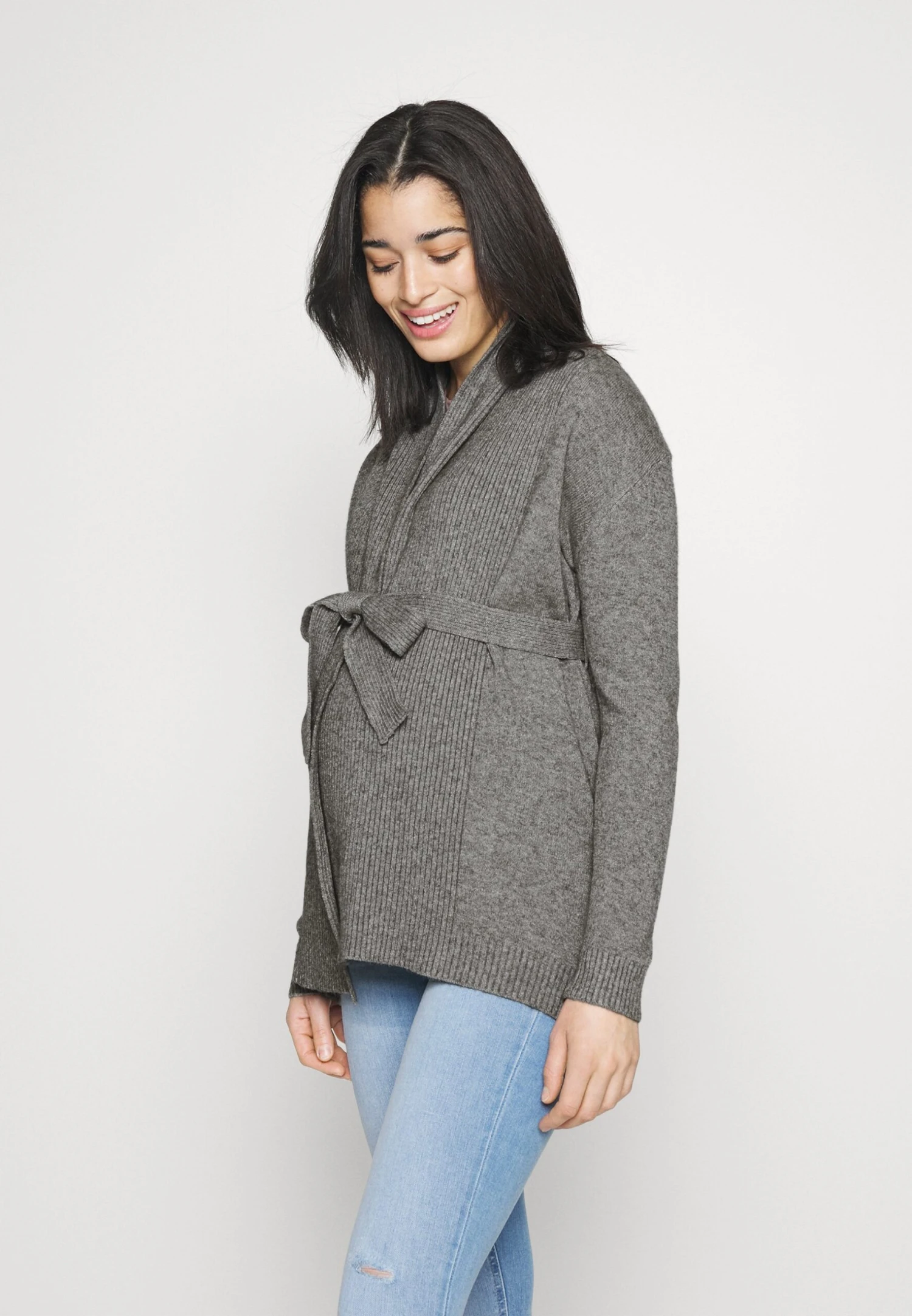 Cardigan - Mottled Grey 1 Cardigan - Mottled Grey