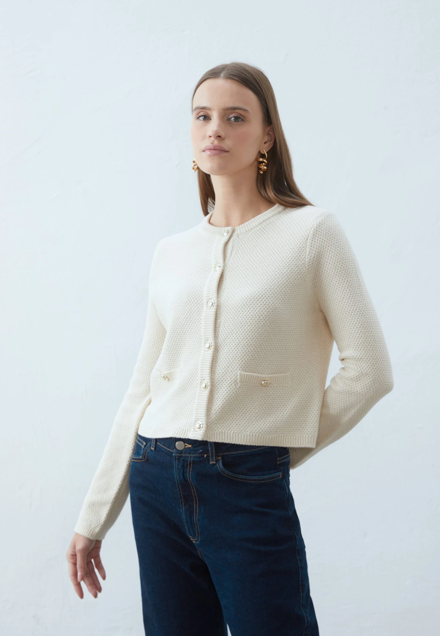 Anna Field Cardigan - Sand 1 Anna Field Cardigan - Sand