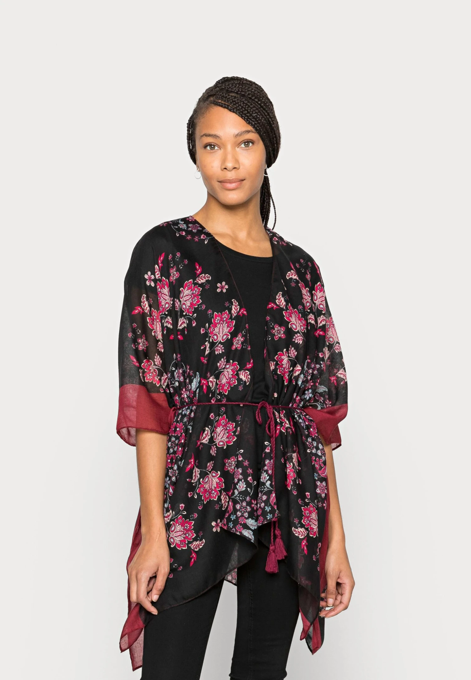 Anna Field Summer Jacket - Black/Blue/Red 1 Anna Field Summer Jacket - Black/Blue/Red