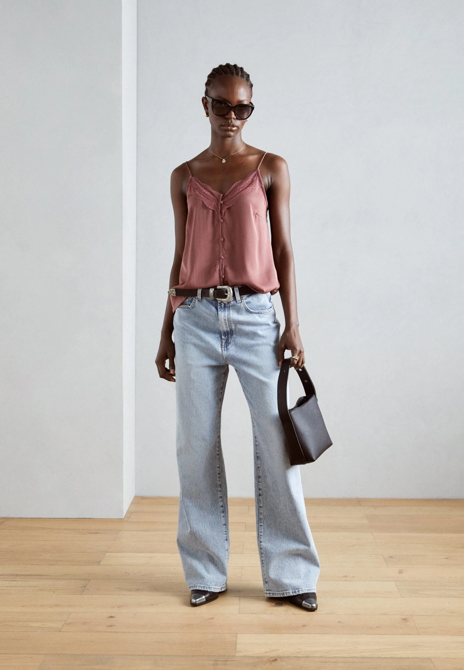 Anna Field Top - Brown 2 Anna Field Top - Brown - Image 2