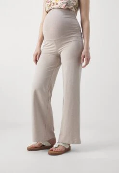 2 PACK - Tracksuit Bottoms - Black/mottled Beige -Fashion 58f77420771f4ba780403476b5d80a79