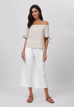 Anna Field Blouse - Khaki/white -Fashion 5947a71be33847edaa9d45642be99283