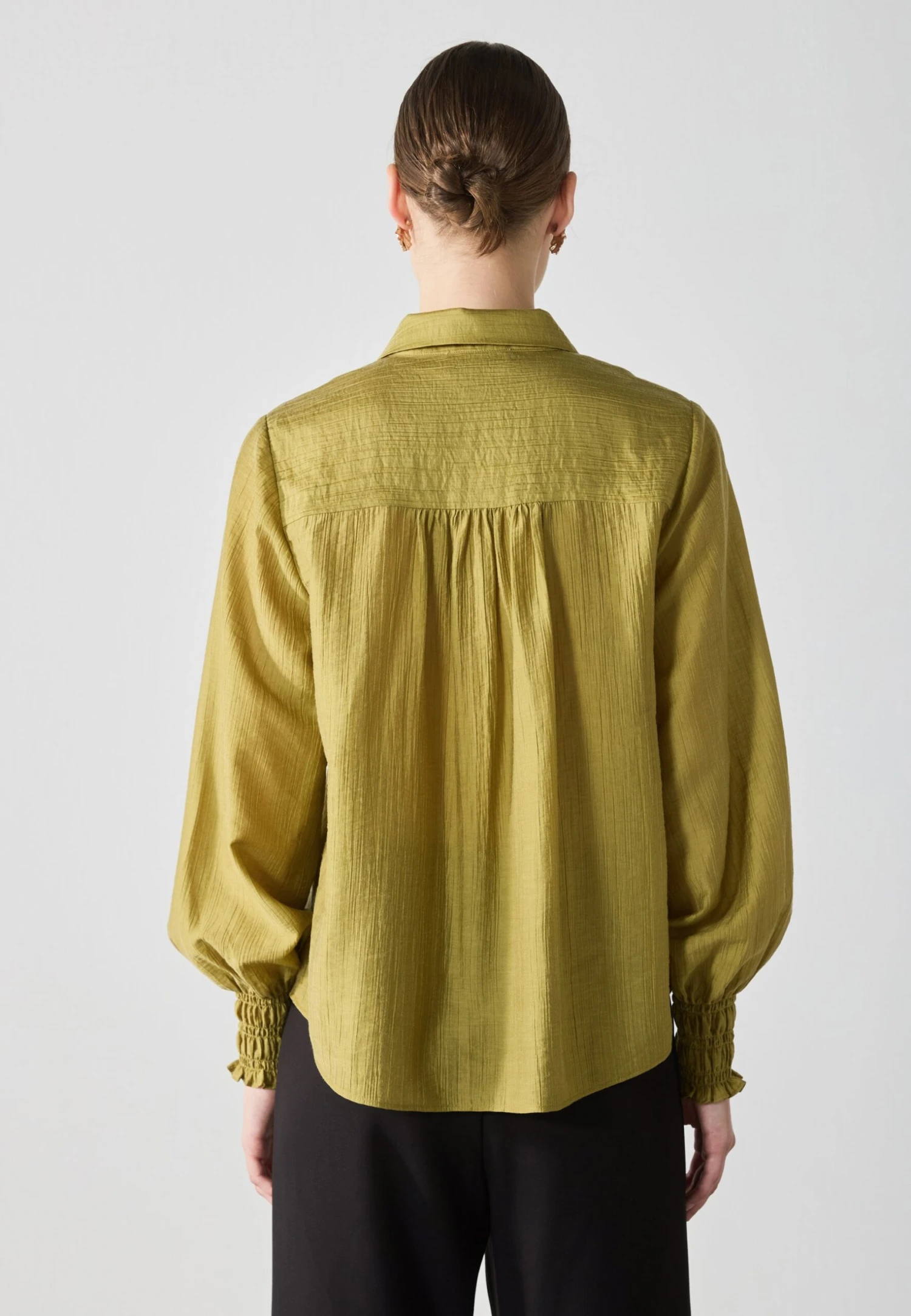Anna Field Button-down Blouse - Willow 3 Anna Field Button-down Blouse - Willow - Image 3