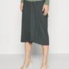 Maternity Basic Midi Skirt- Pencil Skirt - Light Green