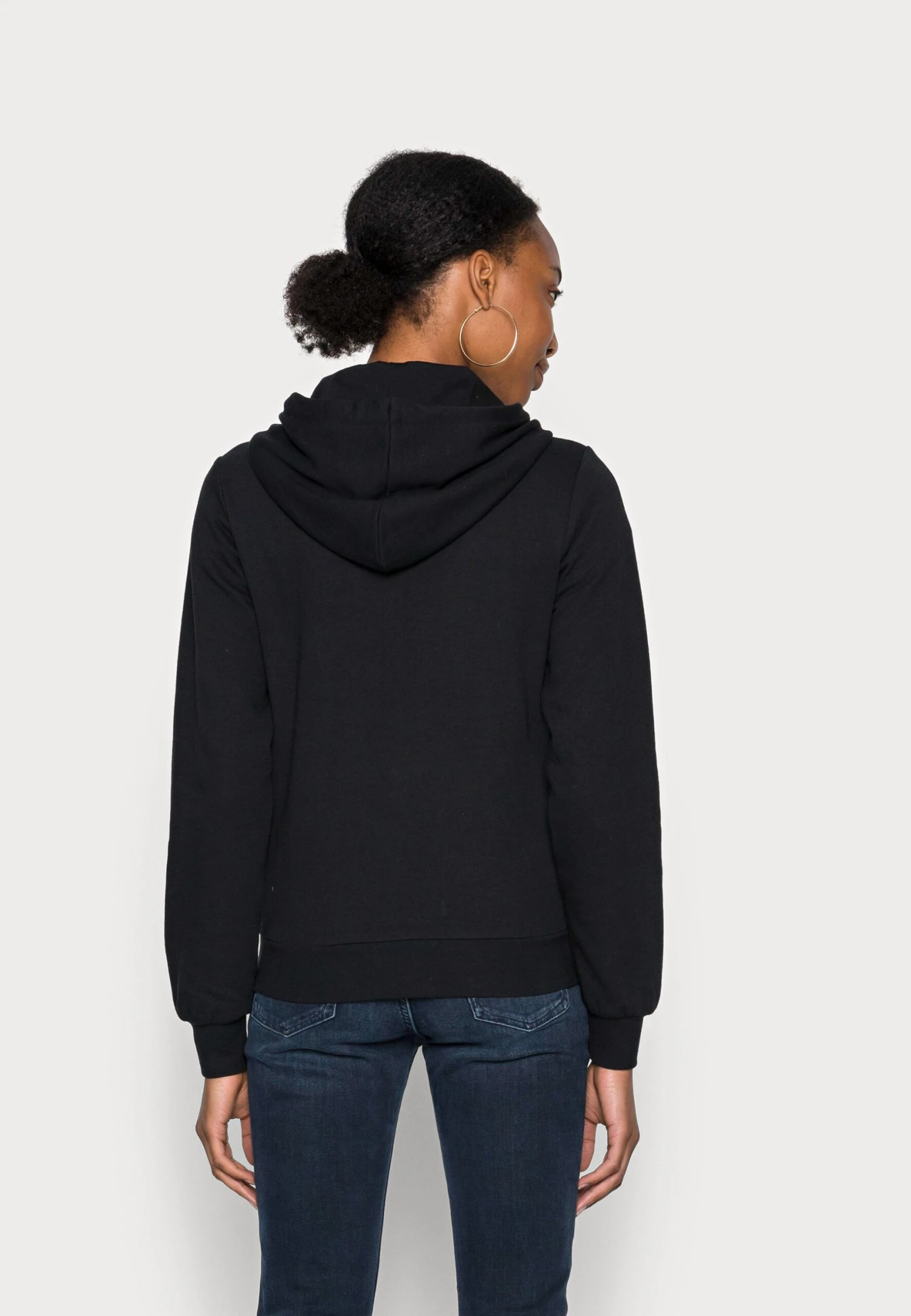 Anna Field Zip-Up Sweatshirt - Black 3 Anna Field Zip-Up Sweatshirt - Black - Image 3