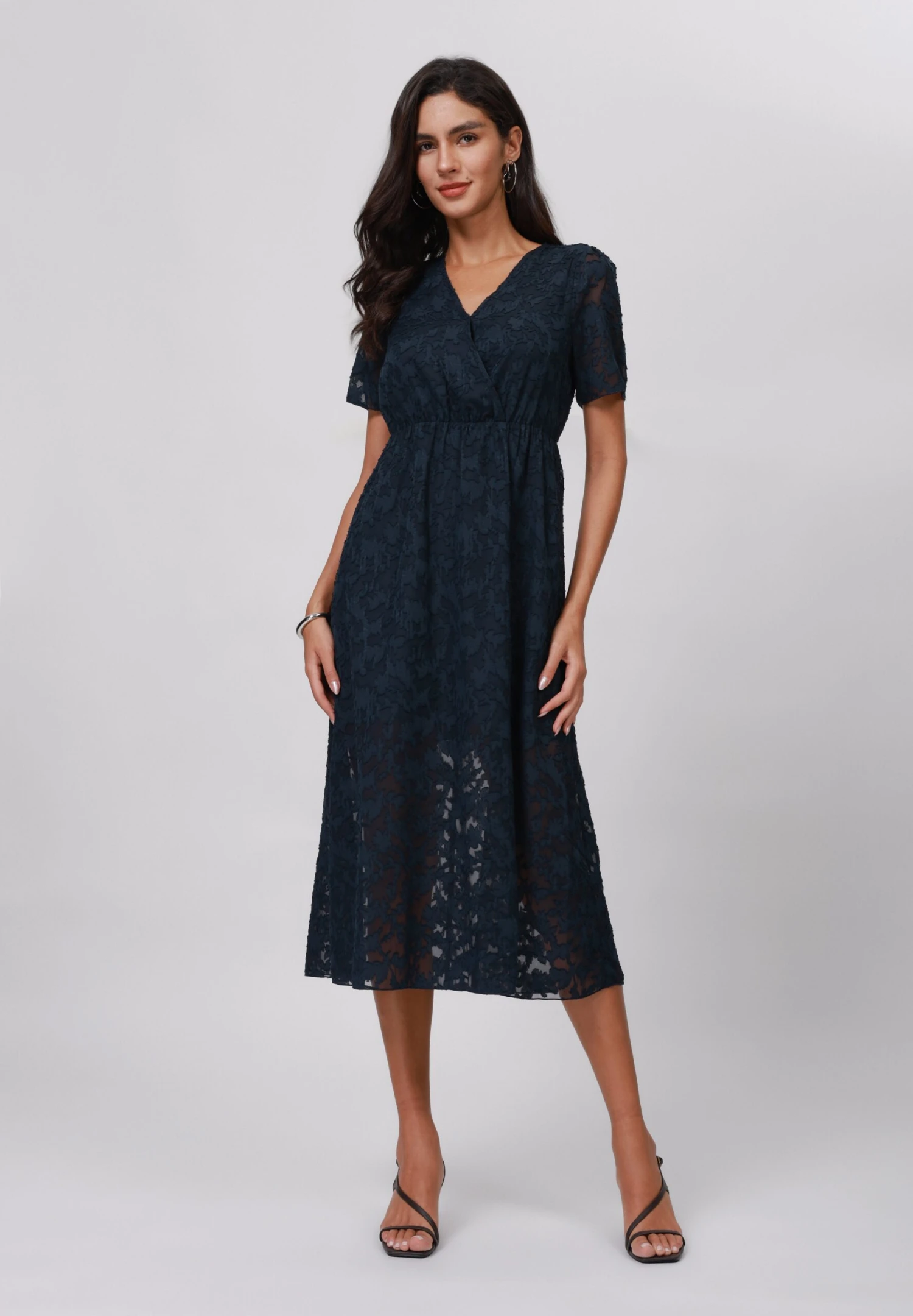 Anna Field Day Dress - Navy 4 Anna Field Day Dress - Navy - Image 4