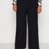 Wide Leg Pant - Trousers - Black
