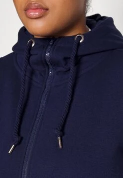 Zip-Up Sweatshirt - Dark Blue -Fashion 6187708285bf464496c650d3eae6ca9f