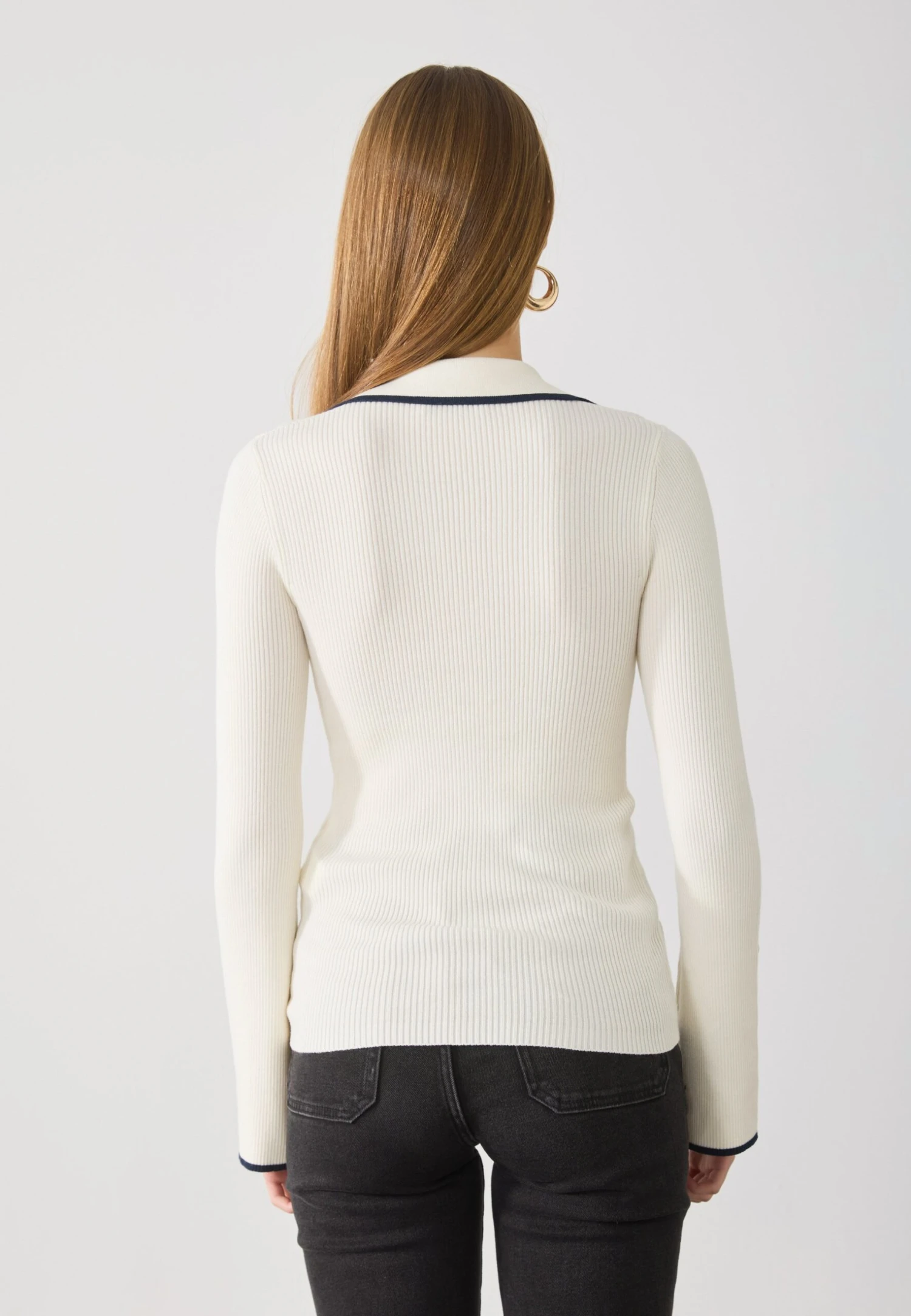 Anna Field Jumper - Off-white_navy 3 Anna Field Jumper - Off-white_navy - Image 3