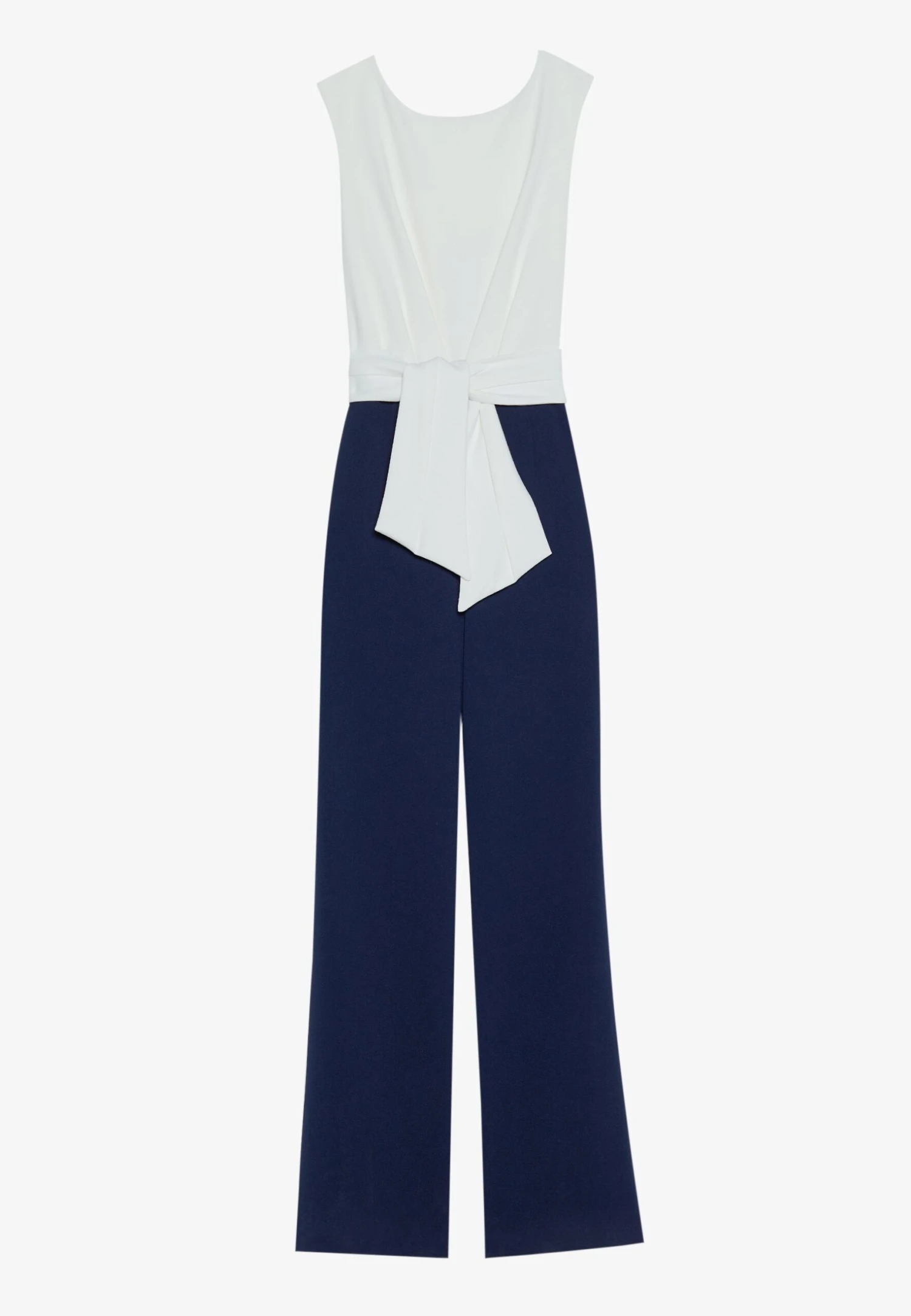 Anna Field 2IN1 WIDE LEG - Jumpsuit - White/dark Blue 4 Anna Field 2IN1 WIDE LEG - Jumpsuit - White/dark Blue - Image 4