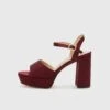 Anna Field Platform Sandals - Bordeaux