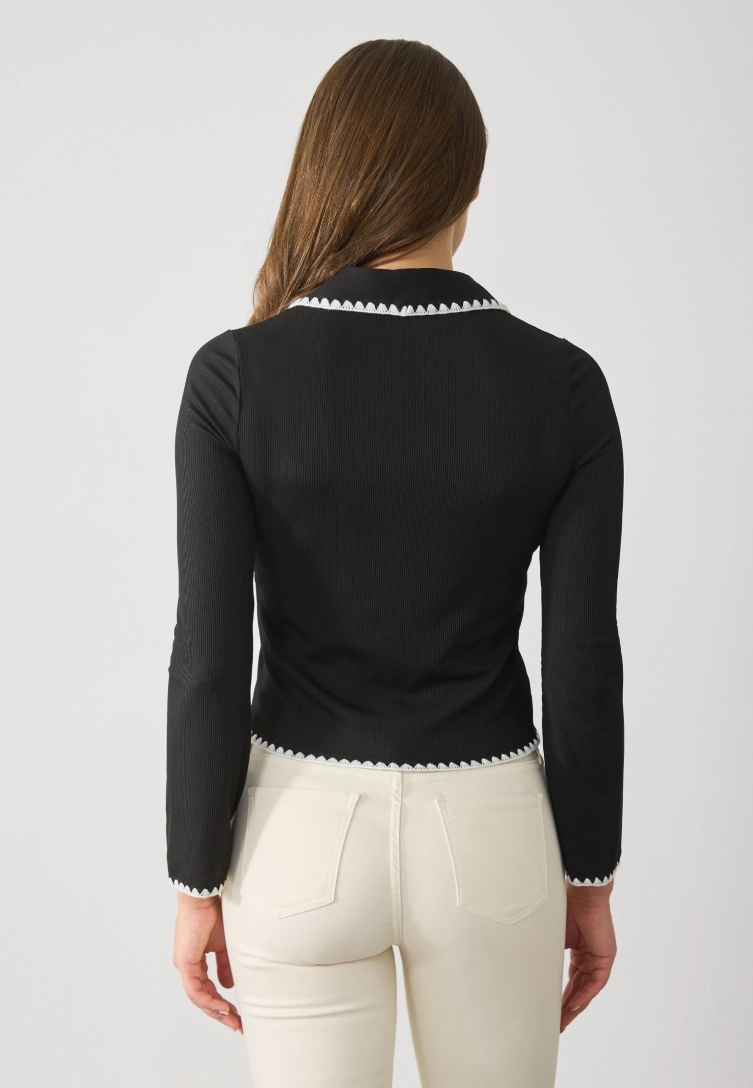 Anna Field Blouse - Black/white 3 Anna Field Blouse - Black/white - Image 3