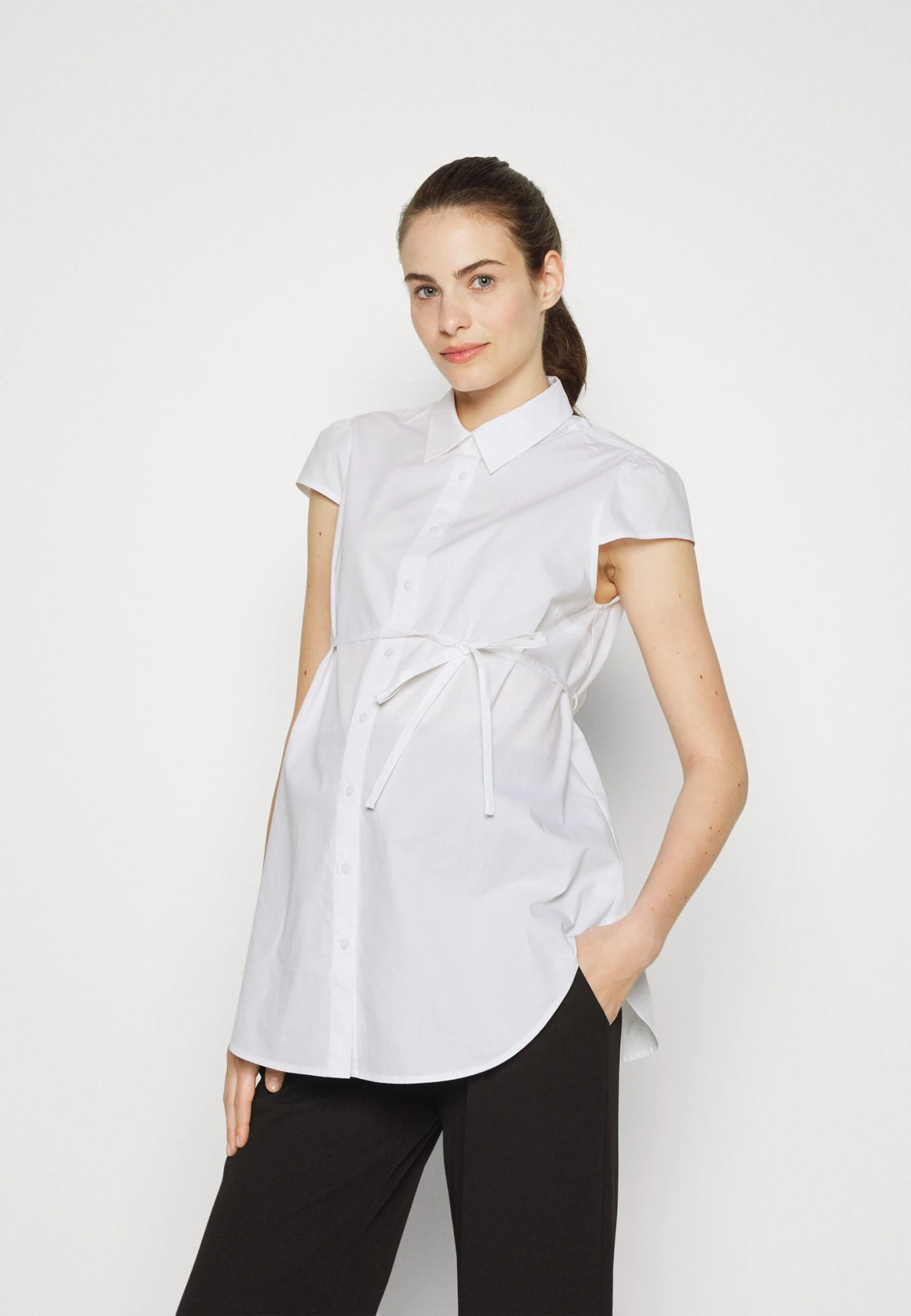 Button-Down Blouse - White 1 Button-Down Blouse - White