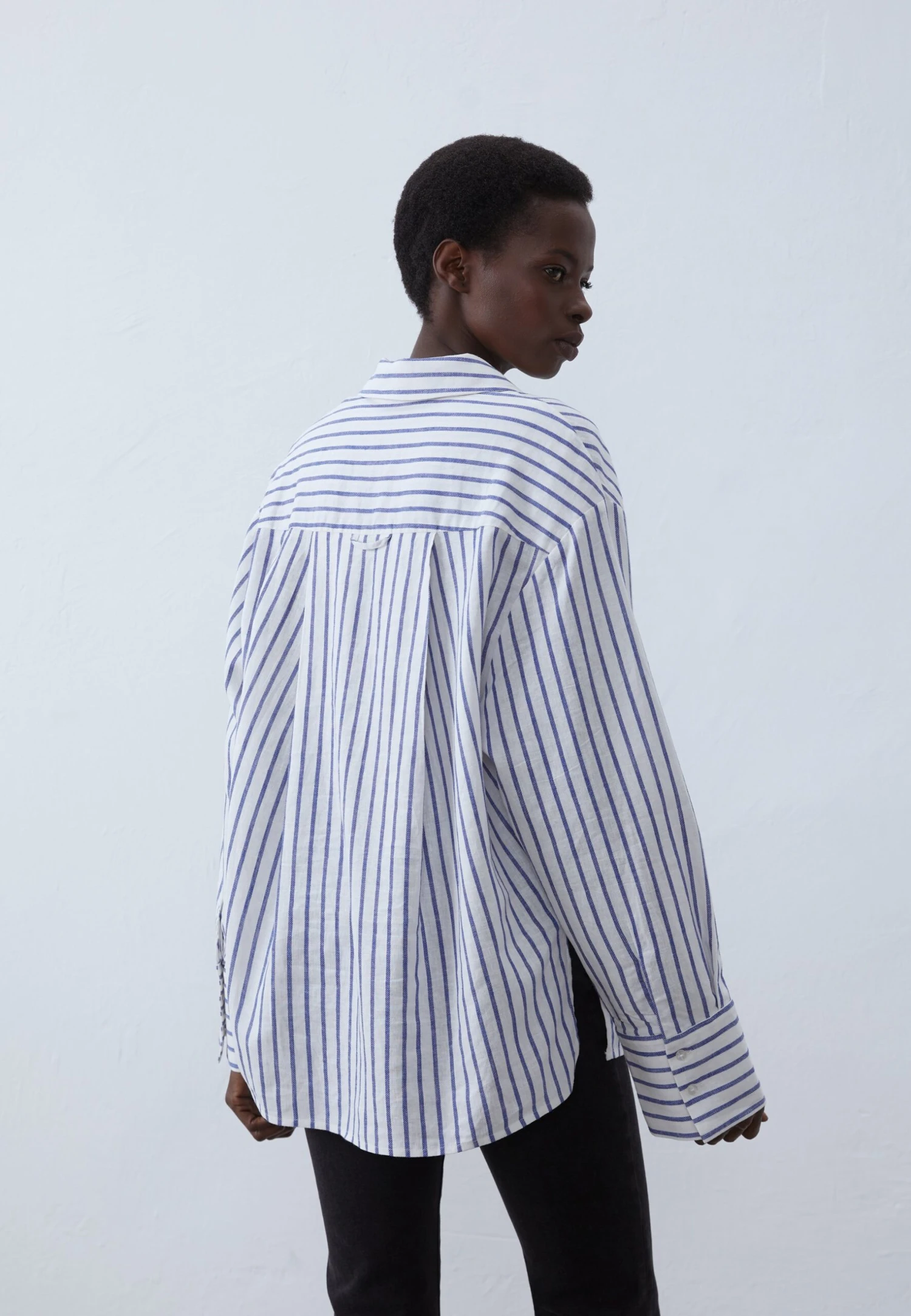 Anna Field LINEN BLEND MIX SHIRT - Button-down Blouse - White 3 Anna Field LINEN BLEND MIX SHIRT - Button-down Blouse - White - Image 3