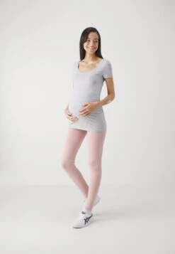 3 PACK - Leggings - Trousers - Black/taupe/light Pink