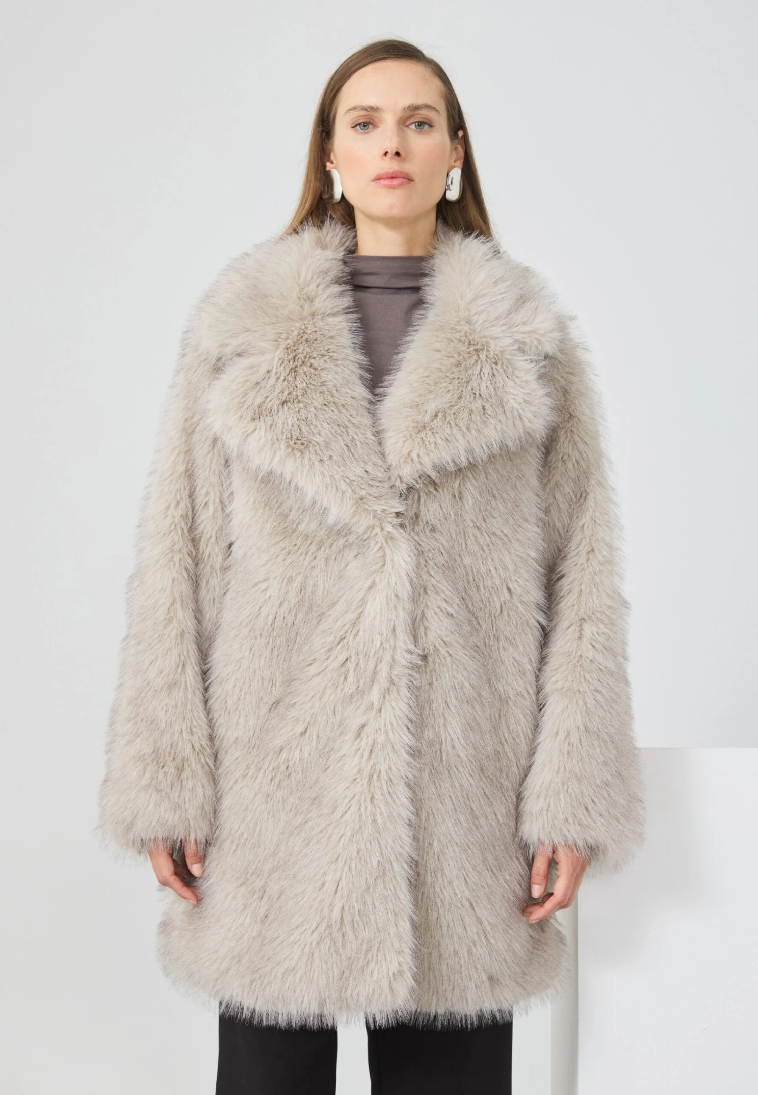 Anna Field Winter Coat - Light Grey 1 Anna Field Winter Coat - Light Grey