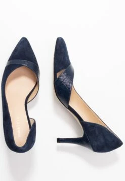 Leather - Classic Heels - Dark Blue 10 Leather - Classic Heels - Dark Blue -Fashion 6b08aa63f82a4de2a10b877c1839de95