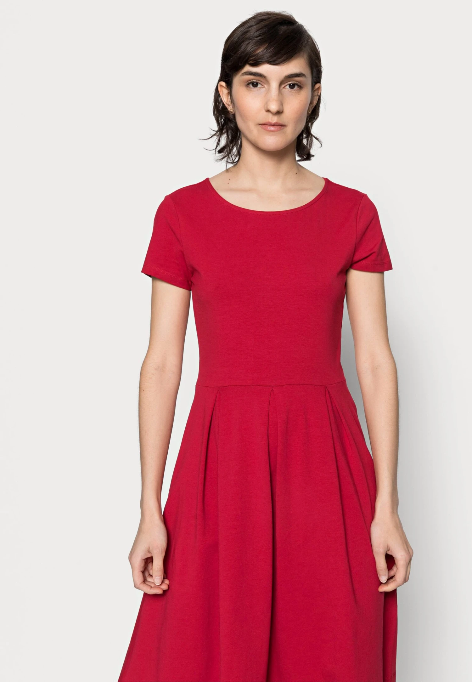 Anna Field Jersey Dress - Red 4 Anna Field Jersey Dress - Red - Image 4