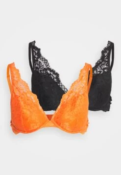 Anna Field 2 Pack - Underwired Bra - Orange/ Black 10 Anna Field 2 Pack - Underwired Bra - Orange/ Black -Fashion 6fee215d667f4647aa7155a3e015e405
