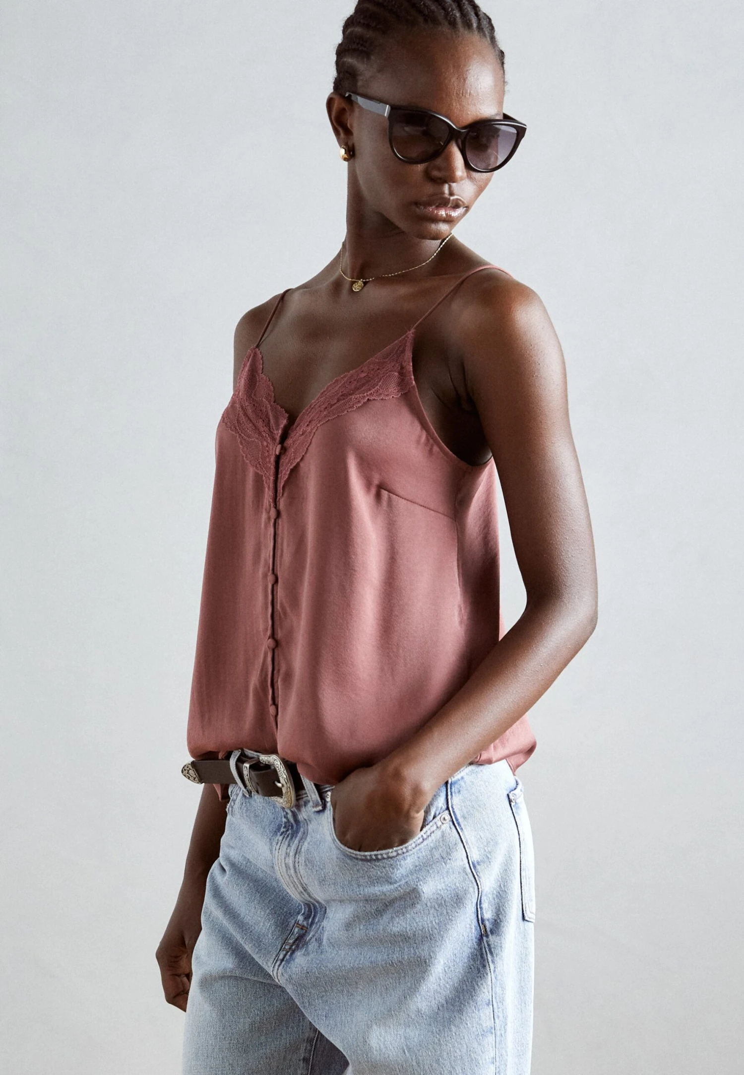 Anna Field Top - Brown 1 Anna Field Top - Brown