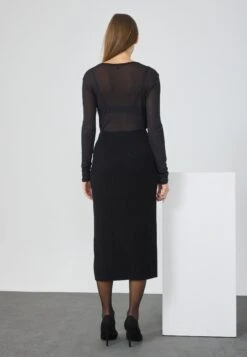 Anna Field KNIT SKIRT WITH BUTTONS - Pencil Skirt - Black 7 Anna Field KNIT SKIRT WITH BUTTONS - Pencil Skirt - Black -Fashion 717a54c1461242899fb4277b52884e3f