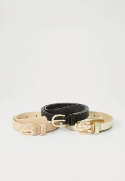 Anna Field 3 PACK - Belt - Black/light Pink/cognac -Fashion 7309007141c04620a1454b1f2c34c881