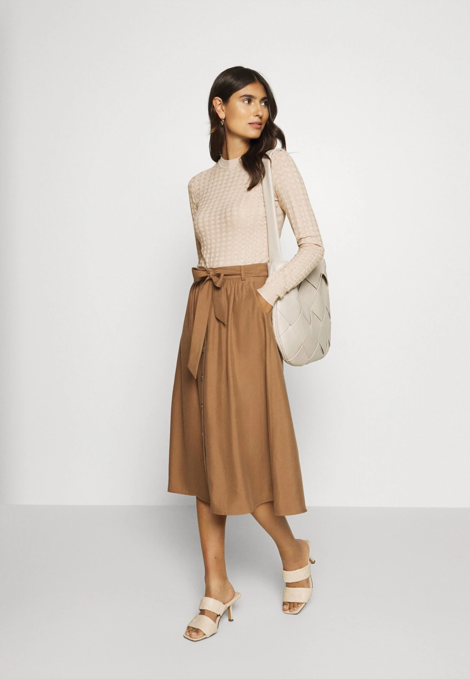 Anna Field Jumper - Light Tan Melange 2 Anna Field Jumper - Light Tan Melange - Image 2