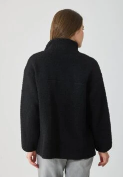 Fleece Jacket - 19-3907 Tcx True Black -Fashion 7d92aab2d51a4eb3939af81fd2486ad6