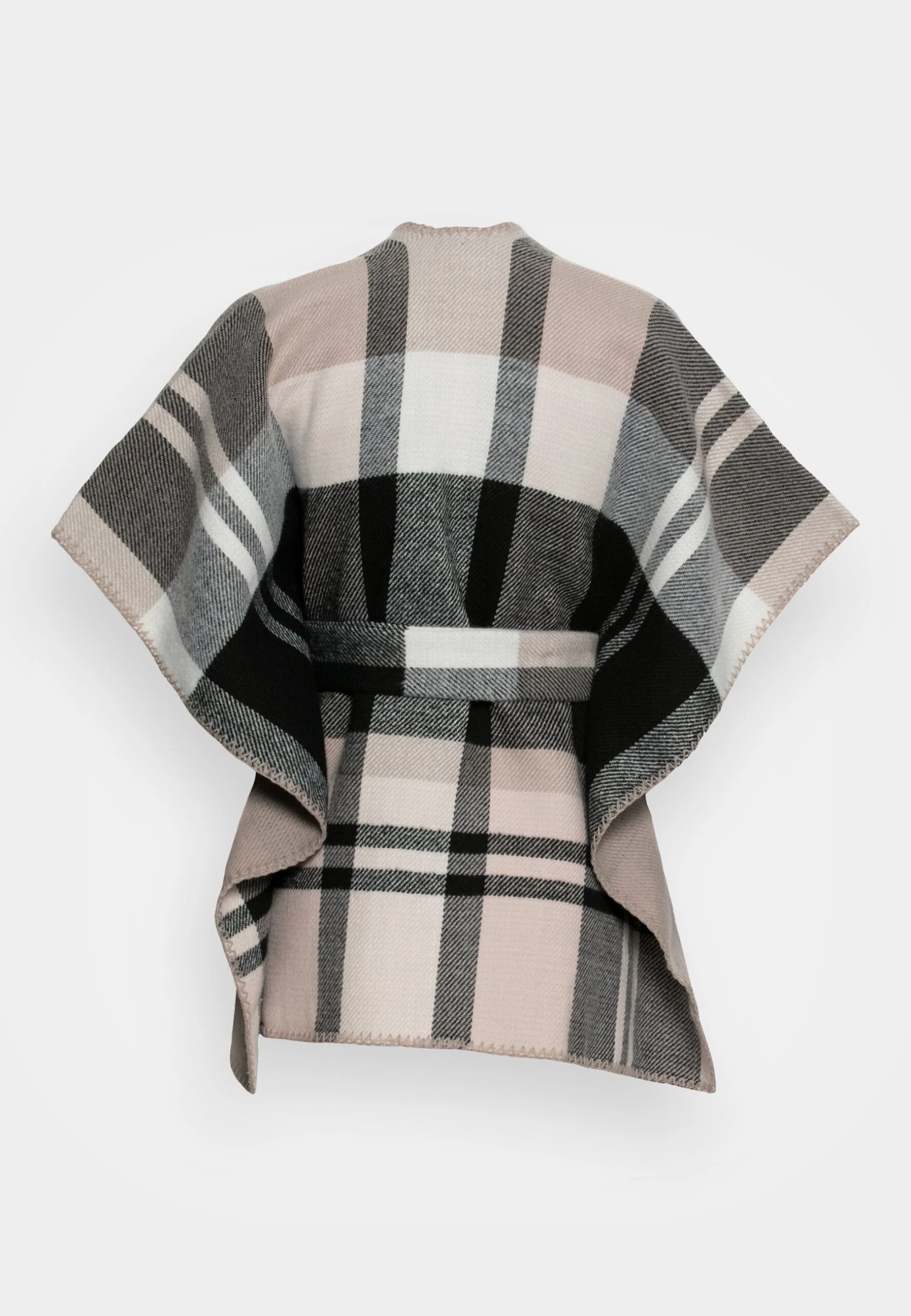 Anna Field Cape - Black/white 2 Anna Field Cape - Black/white - Image 2