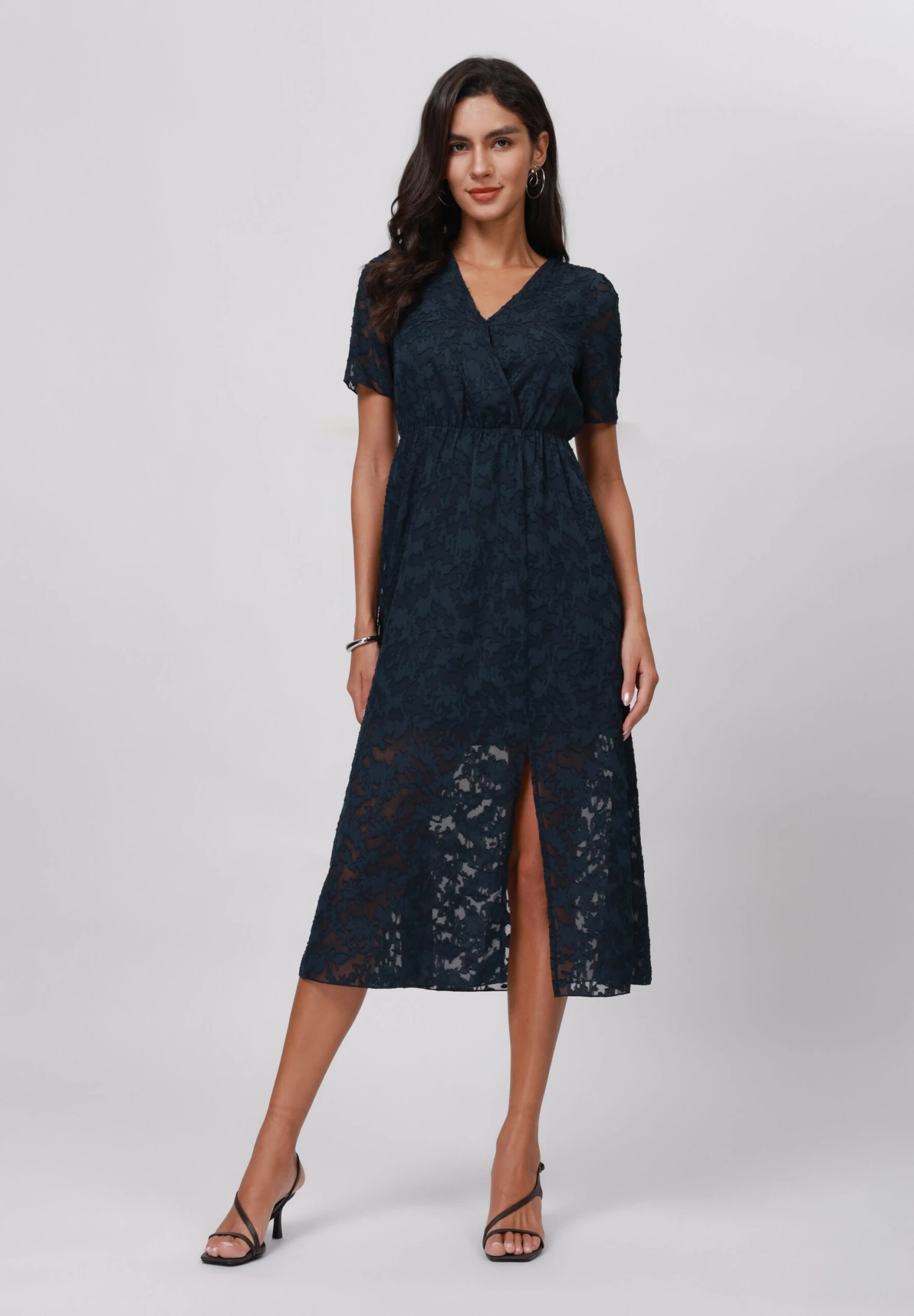 Anna Field Day Dress - Navy 2 Anna Field Day Dress - Navy - Image 2