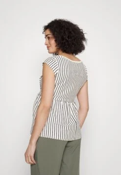 Maternity Baby Doll Nursing Tee- Print T-Shirt -Dark Blue/Off-White 9 Maternity Baby Doll Nursing Tee- Print T-Shirt -Dark Blue/Off-White -Fashion 7f2e56dd58724aaf9de2c37302ec334f